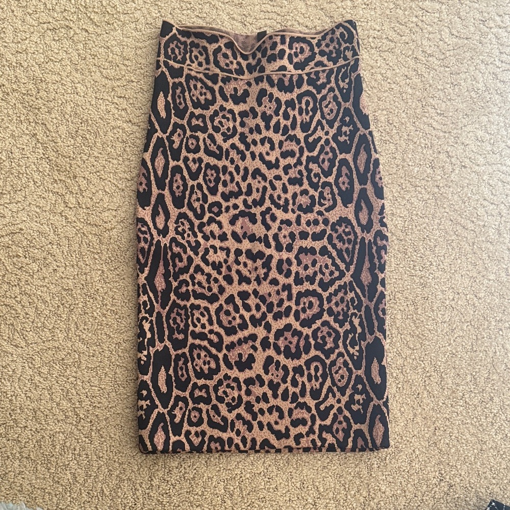 BCBGMaxAzria Animal Print Pencil Skirt